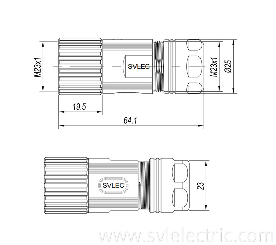 IP67 M23 connector